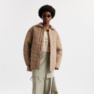 Holzweiler Amy Quilt Jacket Taupe Size Large